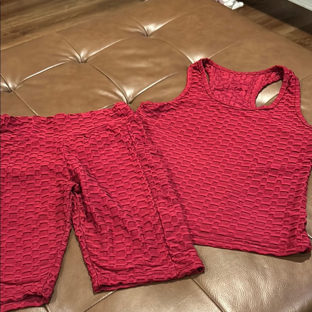 Women's Red Athletic set